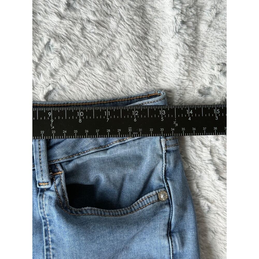 We The Free People Women's 27 Jeans Medium Wash High Rise Paneled Slit Hem - Picture 7 of 8